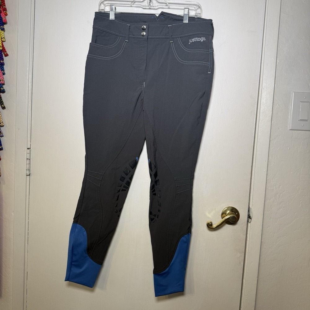 Justtogs Equestrian Riding Pants Breeches Women's Size 30 Black Horse Riding